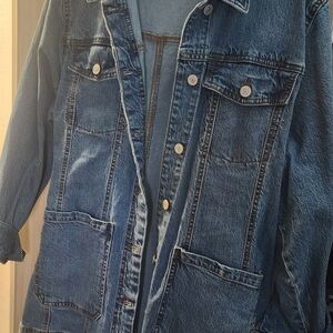 Terra & Sky Dark Blue Denim Jacket